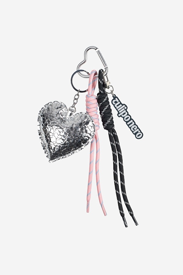 Брелок с серебристым сердцем