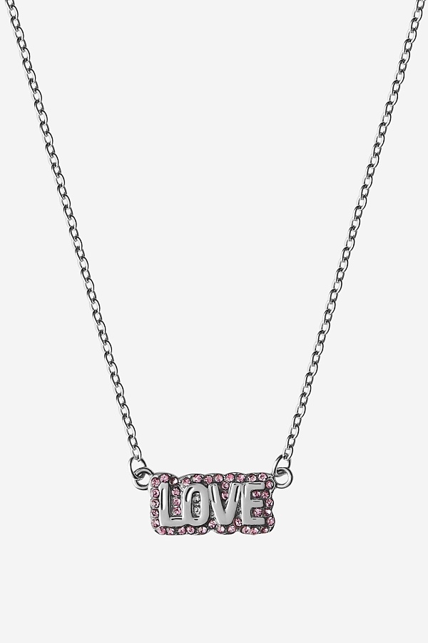 Кулон LOVE с камнями
