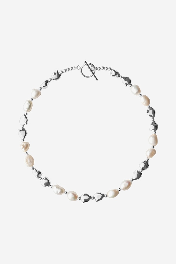 Колье с натуральным жемчугом