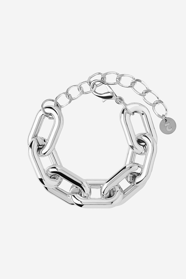 Браслет-цепь из массивных звеньев облегченный