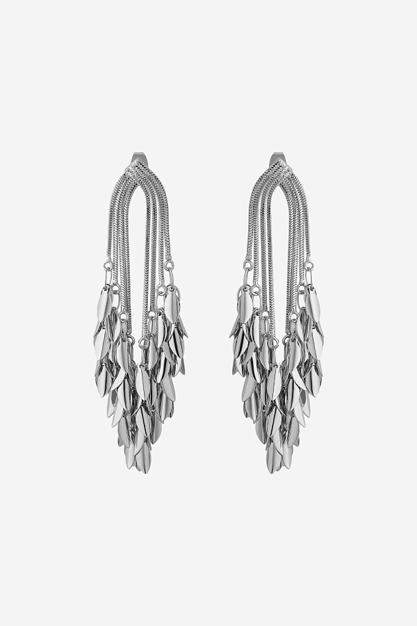 Серьги с каскадом из лепестков