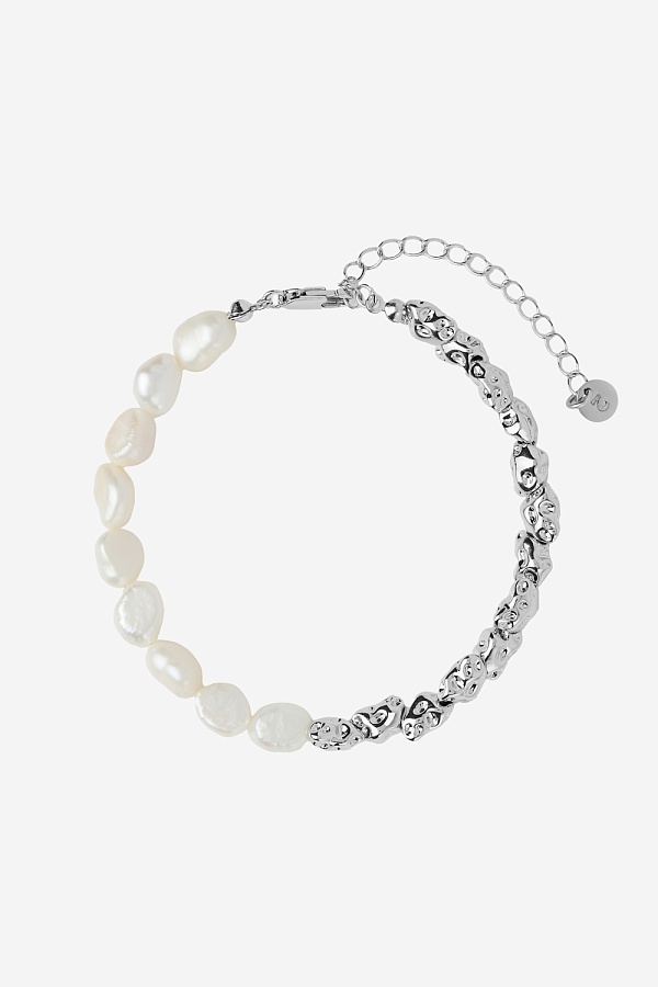 Браслет из натурального жемчуга ассиметричный