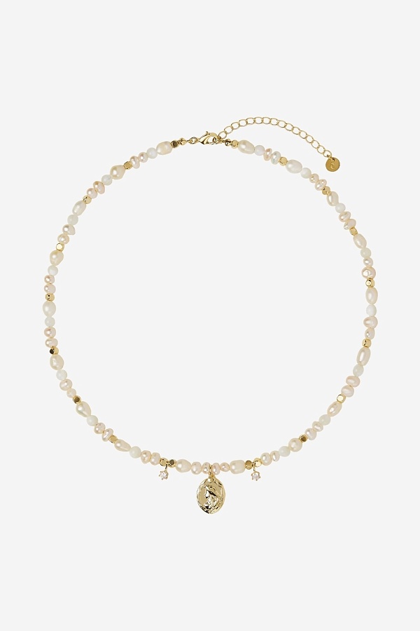 Колье из натурального жемчуга с подвеской