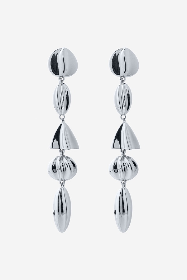 Серьги из подвесок рельефные