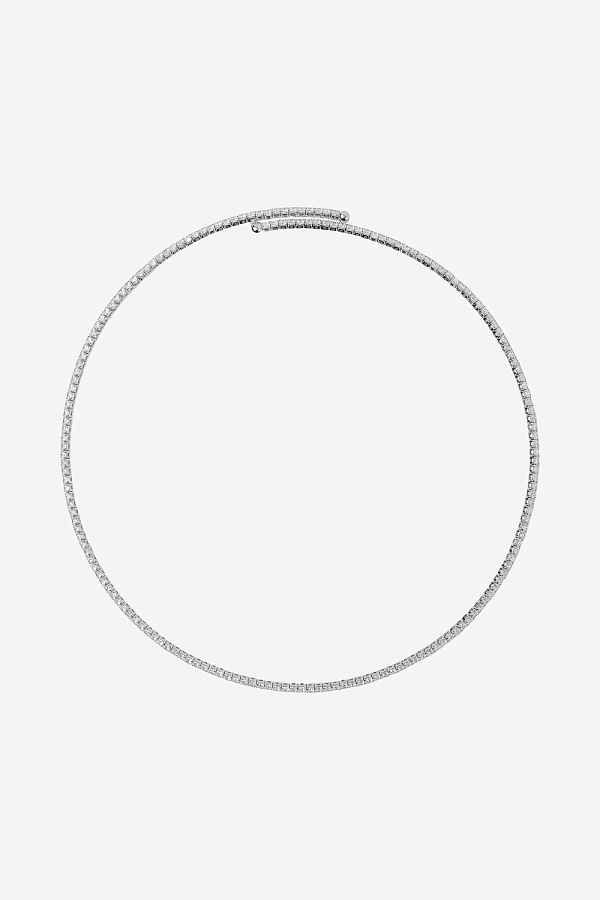 Гибкий чокер с камнями