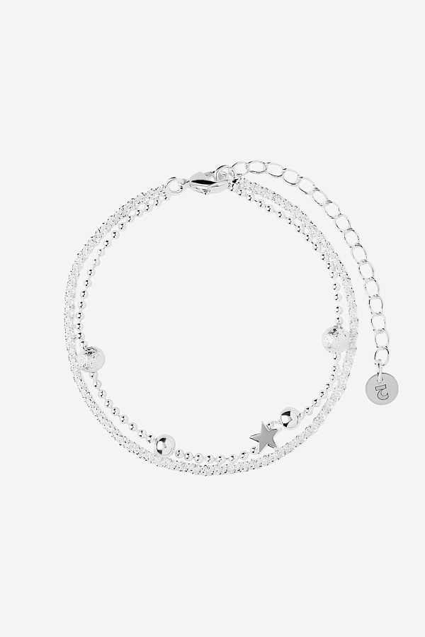 Браслет со звездочкой и шариками